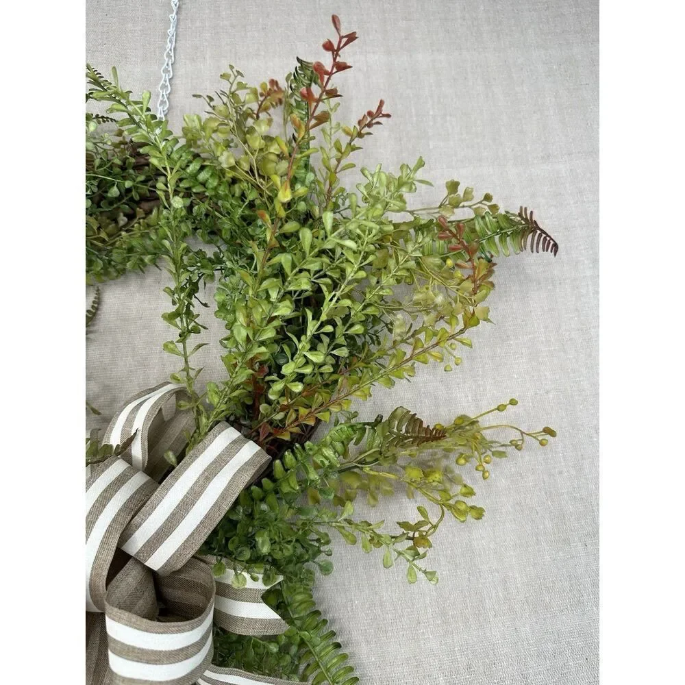 Handmade Decorative Wreath 18”x23” Front Door Wall Decor Rustic Farm House